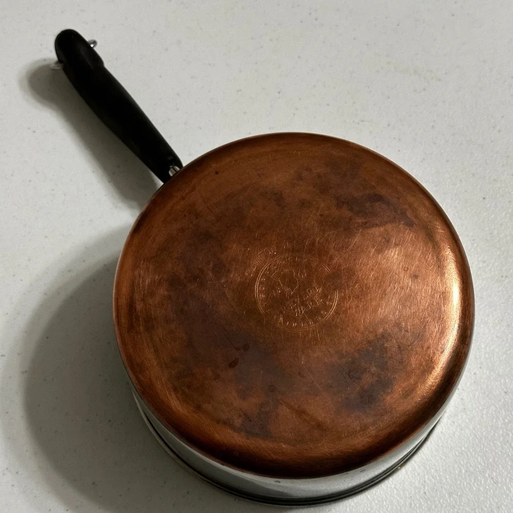 Revere Ware‎ Copper Clad Stainless Steel Saucepan & Lid 2 Qt Vintage pre-1968